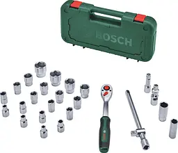 Набір торцевих головок, 1/2,з тріскачкою 25 шт Bosch hoz0012669 - мініатюра 3