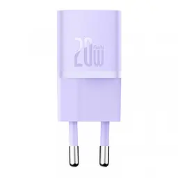 Зарядное устройство Baseus GaN5 FC mini 1C 20W (CCGN050105) фиолетовое - мініатюра 2