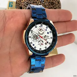 Чоловічий наручний годинник 6909 Blue-Cuprum-White Forsining acs0031391 - мініатюра 3