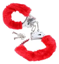 Наручники с мехом Love Cuffs Hand Schellen Red помогут испытать незабываемые оргазмы и ощущения Orion 42-05276610000 22400 - мініатюра 4