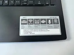 Ігровий ноутбук Acer Aspire 7 A715-72G 15.6" (i7-8750H / 16GB / SSD+HDD / GTX 1050 Ti 4GB) б/в - мініатюра 7