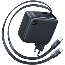 МЗП Baseus EnerCore CJ21 PD67W with retractable cables (3USB-C) (E0121D) Cosmic Black