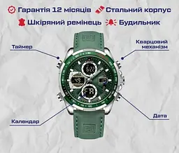 Годинник чоловічий наручний Naviforce Fly ArmyGreen - мініатюра 9