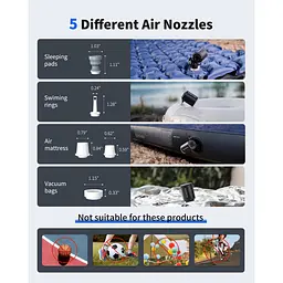 Акумуляторний насос Flextail Tiny Pump - компактний, двосторонній, чорний - мініатюра 6