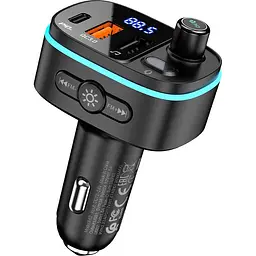 FM-трансмітер Hoco E62 Fast PD20W+QC3.0 BT FM Transmitter (756299) [85427] - мініатюра 3