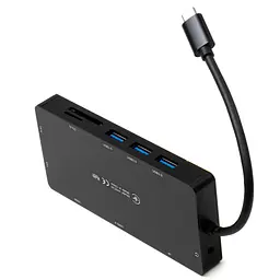 Концентратор Vinga USB-C 3.1 to VGA+HDMI+RJ45+3xUSB3.0+USB2.0+SD/TF+PD100W+Audio (VHYC10) - мініатюра 6