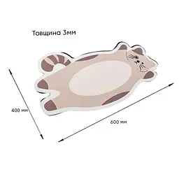 Килимок вологопоглинаючий Wall Sticker 40х60х3 мм Котик SW-00002564 - мініатюра 2
