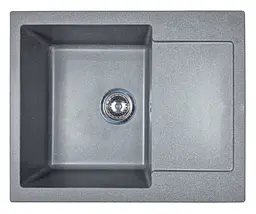 Кухонна мийка Adamant MINIMAL сіра 615x495x200 мм, з крилом 61,5 см