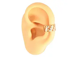 Сережки Xuping моно-кафа позолота 18K "Візерунок стільники" 290794 - мініатюра 3