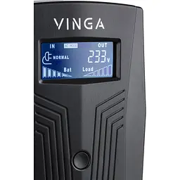 Пристрій безперебійного живлення Vinga LCD 800VA plastic case with USB (VPC-800PU) - мініатюра 9