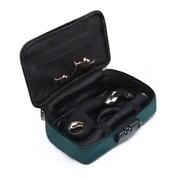 Кейс для игрушек с кодовым замком Dorcel Discreet Box Luxury Green - миниатюра 3