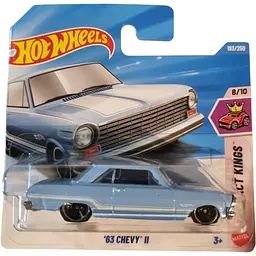 Базова машинка Hot Wheels Compact Kings 63 Chevy II блакитний (5785) JJK31-N521     