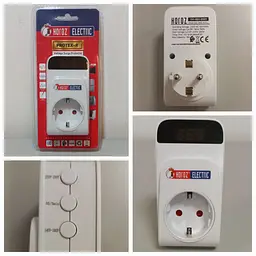 Реле напруги в розетку Horoz Electric Protex-R 16А - мініатюра 4