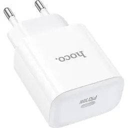 Мережевий зарядний пристрій Hoco C76A Pro Majestic PD30W White [170757] - мініатюра 4