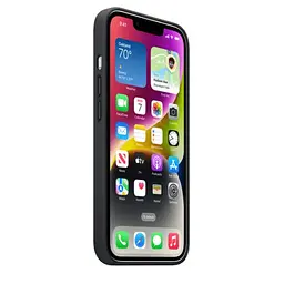Чохол CasePro Leather Case with MagSafe Midnight для iPhone 14 Plus - мініатюра 7