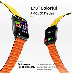 Смарт-годинник Kieslect Smart Calling Watch Ks 1.78 (448х368) AMOLED 330мАч Black - мініатюра 4