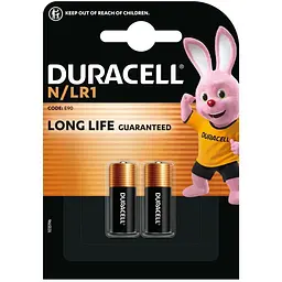 Батарейка Duracell N 1.5V лужна, LR1/E90/4001/AM5/MN9100 2 шт. в упаковці (5007465)