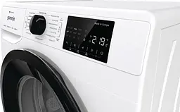 Пральна машина Gorenje фронтальна 9 кг 1400 A+++ 545 см дисплей інвертор пара Wi-Fi білий - мініатюра 5