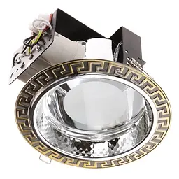 Світильник Downlight стельовий Brille 166641 DL-26/2 AB E27 врізний