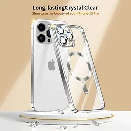 Прозорий магнітний чохол Keteen для iPhone 15 Pro з MagSafe, чохол для мобільного телефону для iPhone 15 Pro - мініатюра 5