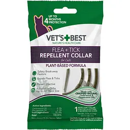 Протипаразитарний нашийник для котів Vet's Best Flea&Tick Repellent Collar for Cats 60 см vb10812