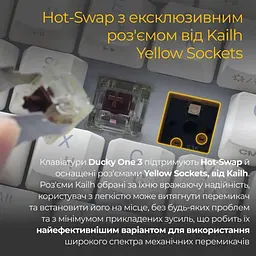 Клавіатура Ducky One 3 Mini Cherry MX Red RGB White UA (DKON2161ST-RUAPXPWWWSC1) - мініатюра 3