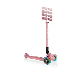 Самокат Globber Primo foldable plus lights, колеса з підсвічуванням, пастельно-рожевий (439-210) - мініатюра 6