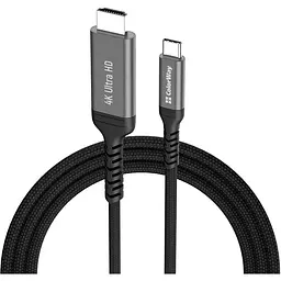 Кабель мультимедійний USB-C to HDMI M 2.0m 4K60Hz black ColorWay (CW-CBCHD077-BK)
