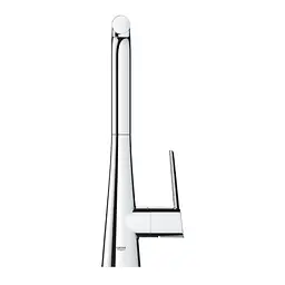 Змішувач для кухні з висувним виливом Grohe Zedra 32553002, Хром - мініатюра 2