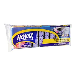 Губки кухонні Novax Combi з великими порами, 10 шт. - мініатюра 2