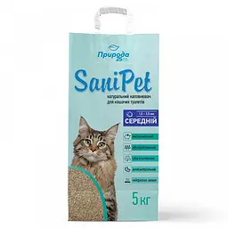 Наповнювач Природа Sani Pet бентонітовий середня гранула 5кг арт.PR240781