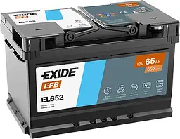 Автомобільний акумулятор EXIDE Start-Stop EFB 6СТ-65Ah АзЕ 650A (EN) EL652