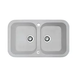 Кухонна мийка Adamant TWINS old stone 765x470x190 мм, 2 повнорозмірні чаші 76,5 см