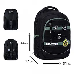Рюкзак шкільний Yes TS-59L Chill Out 44х31х17 см чорний (550411) - мініатюра 3