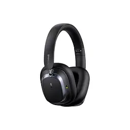 Накладні навушники Baseus Bowie H1s, Noise-Cancellation Wireless Headphones, BT5.4, ANC, 800mAh, 60h, 120h, black - мініатюра 4