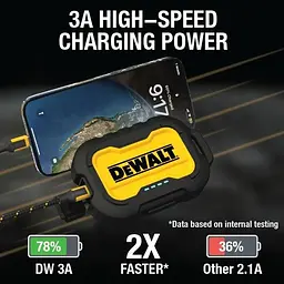 Портативний зарядний пристрій DeWalt ємністю 10 000 мАг з USB-C портом для iPhone 16/16 Plus/16 Pro - мініатюра 6