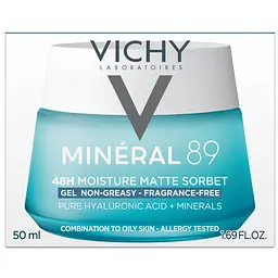 Матувальний гель-сорбет Vichy Mineral 89 48H Moisture Matte Sorbet 50 мл - мініатюра 5