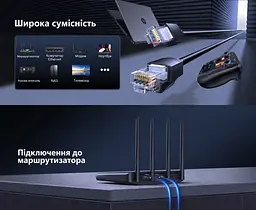 Мережевий кабель Ethernet UGREEN NW315 1 м патч-корд RJ45 штекер на RJ45 штекер Cat6A до 10 Гбіт/с UTP жили CCA з подовженою засувкою чорний (55155) - мініатюра 8