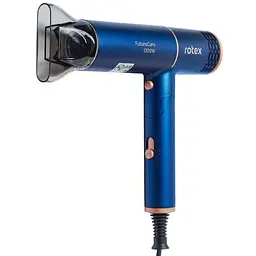 Фен для волосся Rotex RFF130-G Future Care з концентратором 1300 Вт Синій  - мініатюра 2
