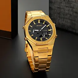 Наручний годинник чоловічий 1816GDBK Gold-Black Skmei acs0030572 - мініатюра 4