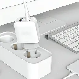 Мережевий зарядний пристрій Avantis A829 (2USB/2.4A) + USB кабель Lightning- білий - мініатюра 2