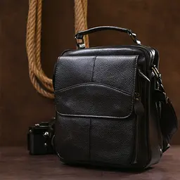 Чоловіча шкіряна сумка Vintage 23х27х12 см sum0020290 - мініатюра 6