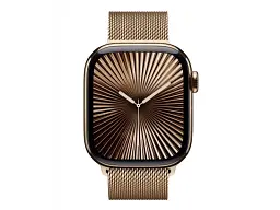 Ремінець Apple Milanese Loop Gold для Watch 44/45/46/49mm - M/L (MXMR3) - мініатюра 2