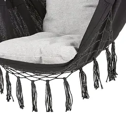 Бразильське крісло - гамак Outtec Boho XXL чорний - мініатюра 4