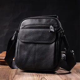 Чоловіча шкіряна сумка Vintage 19х23х6,5 см sum0024953 - мініатюра 7