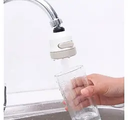 Насадка-аератор на кран MasterTool Water Saver 360 водозбережувач, гнучкий білий - мініатюра 5