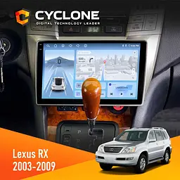 Штатна магнітола Lexus RX 2003-2007 Cyclone C9-012 4x64, DSP, 4G Cyclone (НФ-00007931)