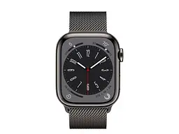 Смарт-годинник Apple Watch Series 8 GPS + Cellular 45mm Graphite S. Steel Case w. Milanese Loop Graphite (MNKW3/MNKX3) - мініатюра 2