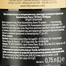 Вино Fidora Valpolicella Ripasso червоне сухе 0.75 л - мініатюра 4