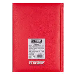 Щоденник недатований Buromax Classic A5 штучна шкіра/поролон 336 сторінок червоний (BM.20980-05) - мініатюра 2